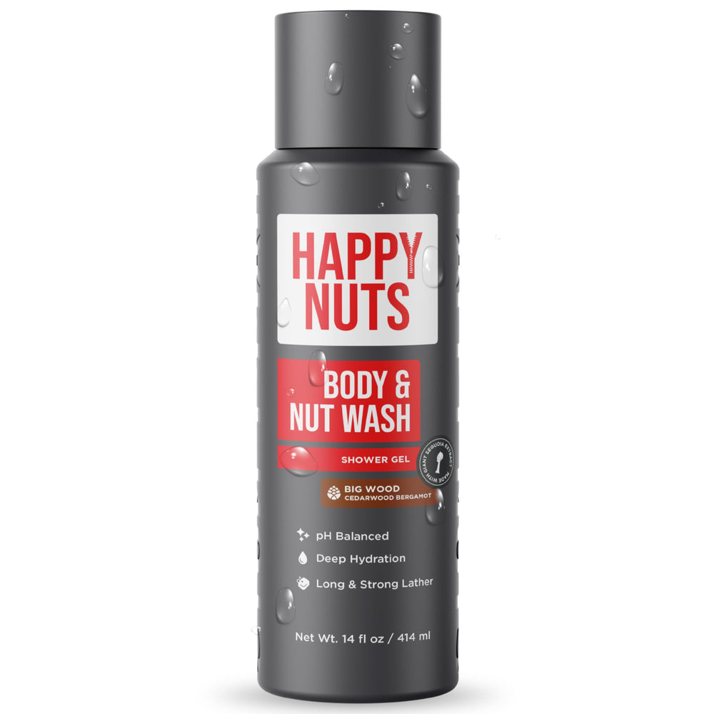 HAPPY NUTS Grand Bois bouteille : douche rafraîchissante et pratique.