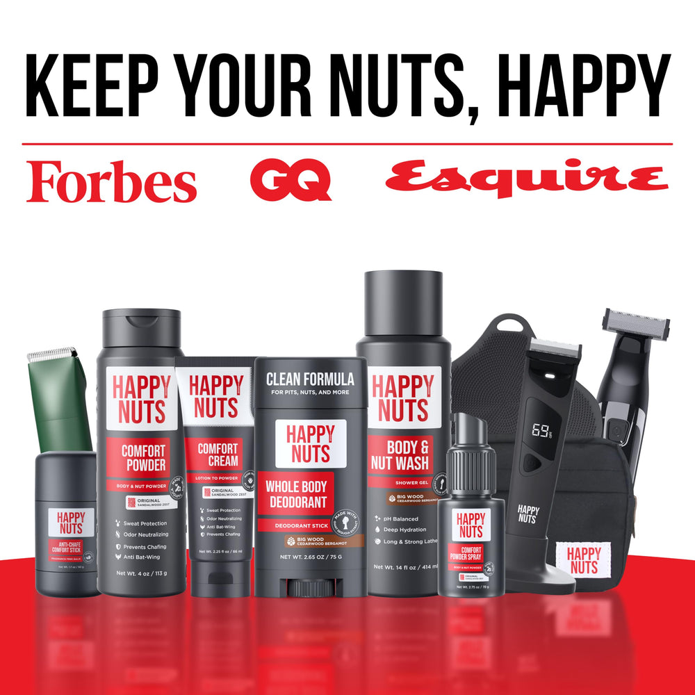 HAPPY NUTS Grand Bois expérience douche masculine : sensation revigorante.