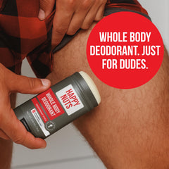 Notes de cèdre et de santal de Happy Nuts pour une senteur masculine durable.