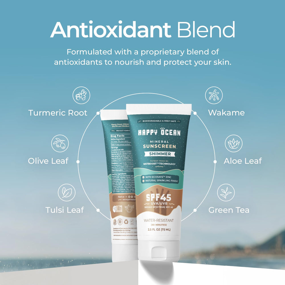 Happy Ocean SPF45, protection eau jusqu a 80 minutes pour activités extérieures