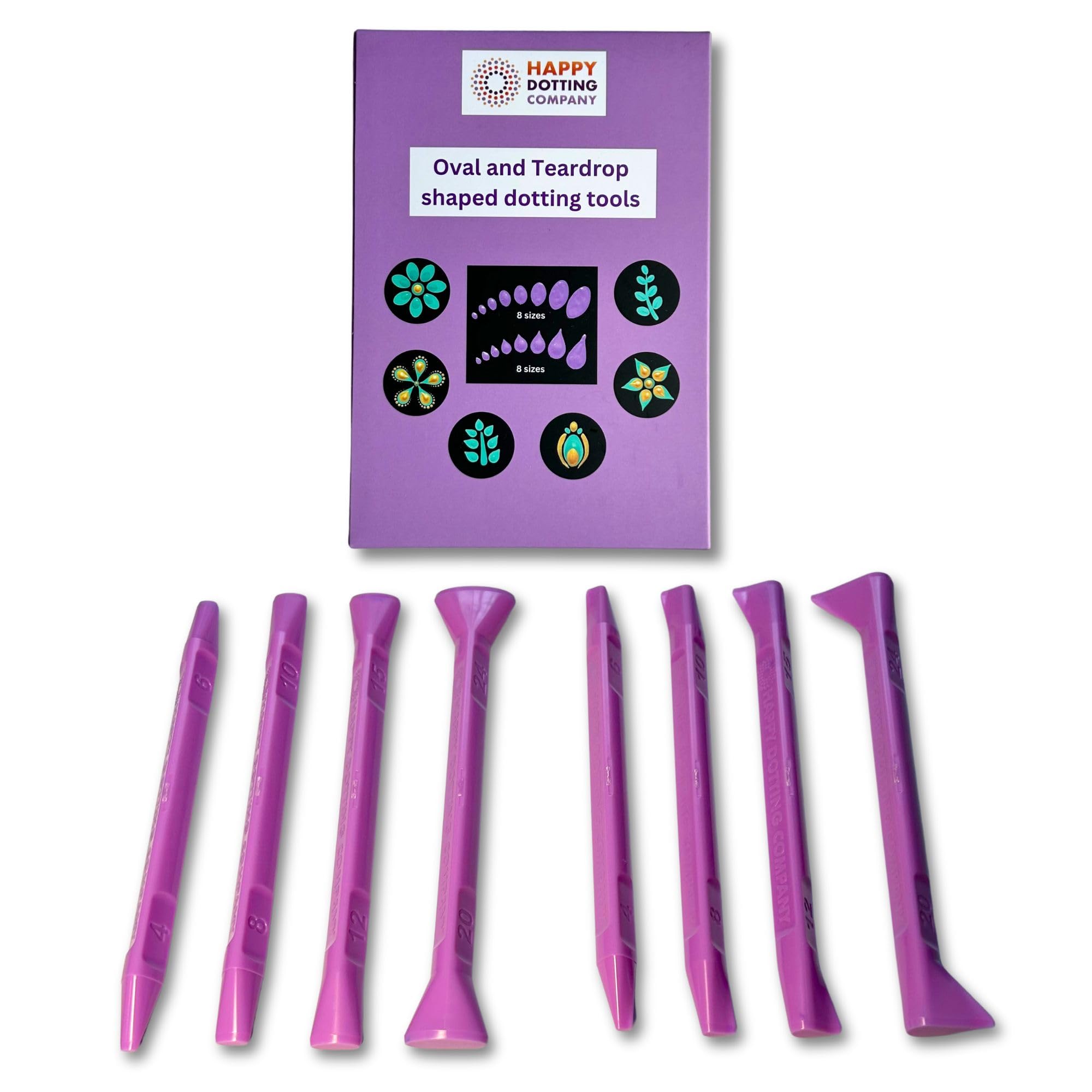 Happy Dotting Company – outil ovale pour le pointillage, précision sur mandalas.