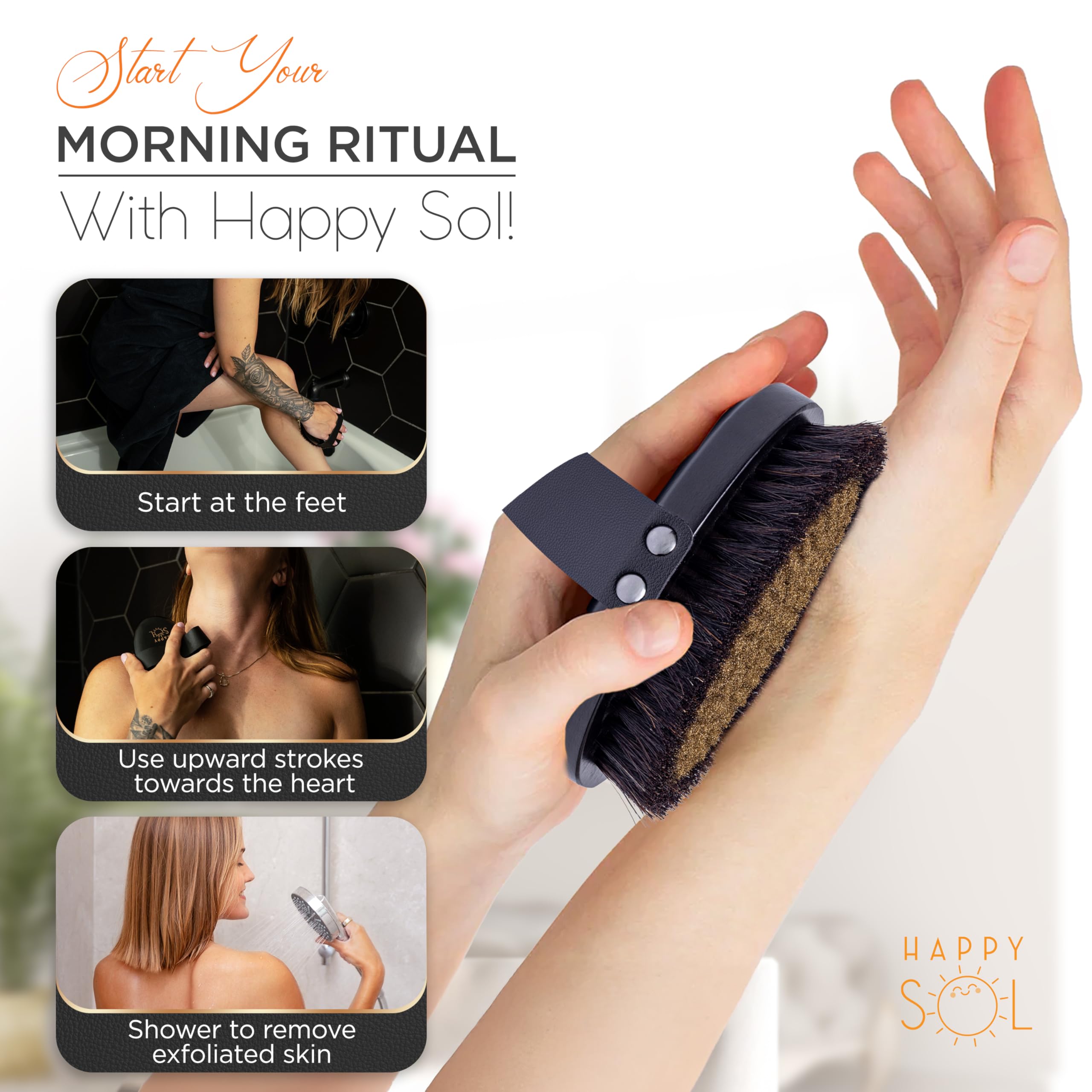Happy Sol etui-transport, pochette pratique pour emporter votre brosse.