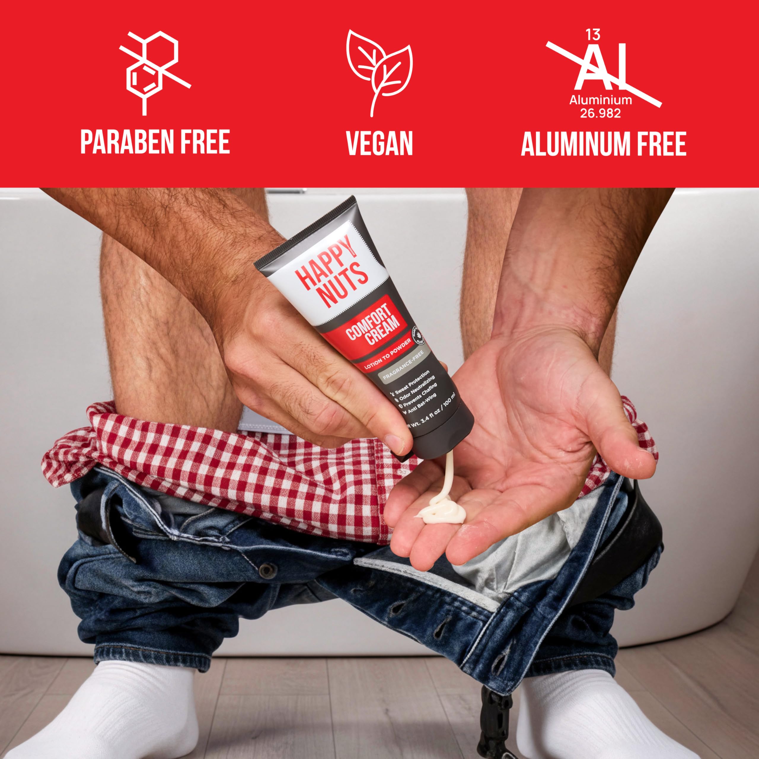 HAPPY NUTS Comfort Cream Deodorant – testé dermatologiquement et sans aluminium