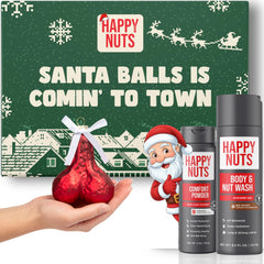 Happy Nuts Comfort Powder dans son pot, apporte confort et fraîcheur au quotidien.