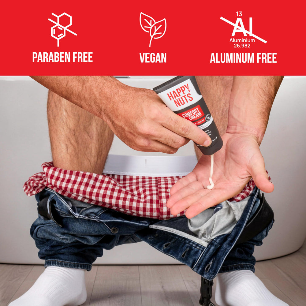HAPPY NUTS Comfort Cream Deodorant – vegan et cruelty-free pour un soin responsable.