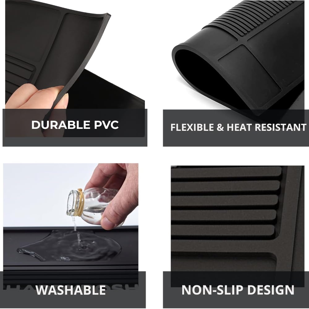 HAPPYPOSH ensemble-quatre-mats-barbier : kit complet pour station de travail.