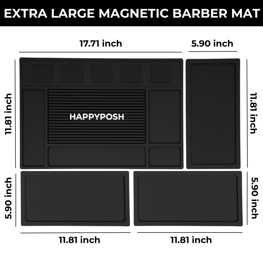 HAPPYPOSH tapis durable-barbier : résistance et longévité pour usage pro.