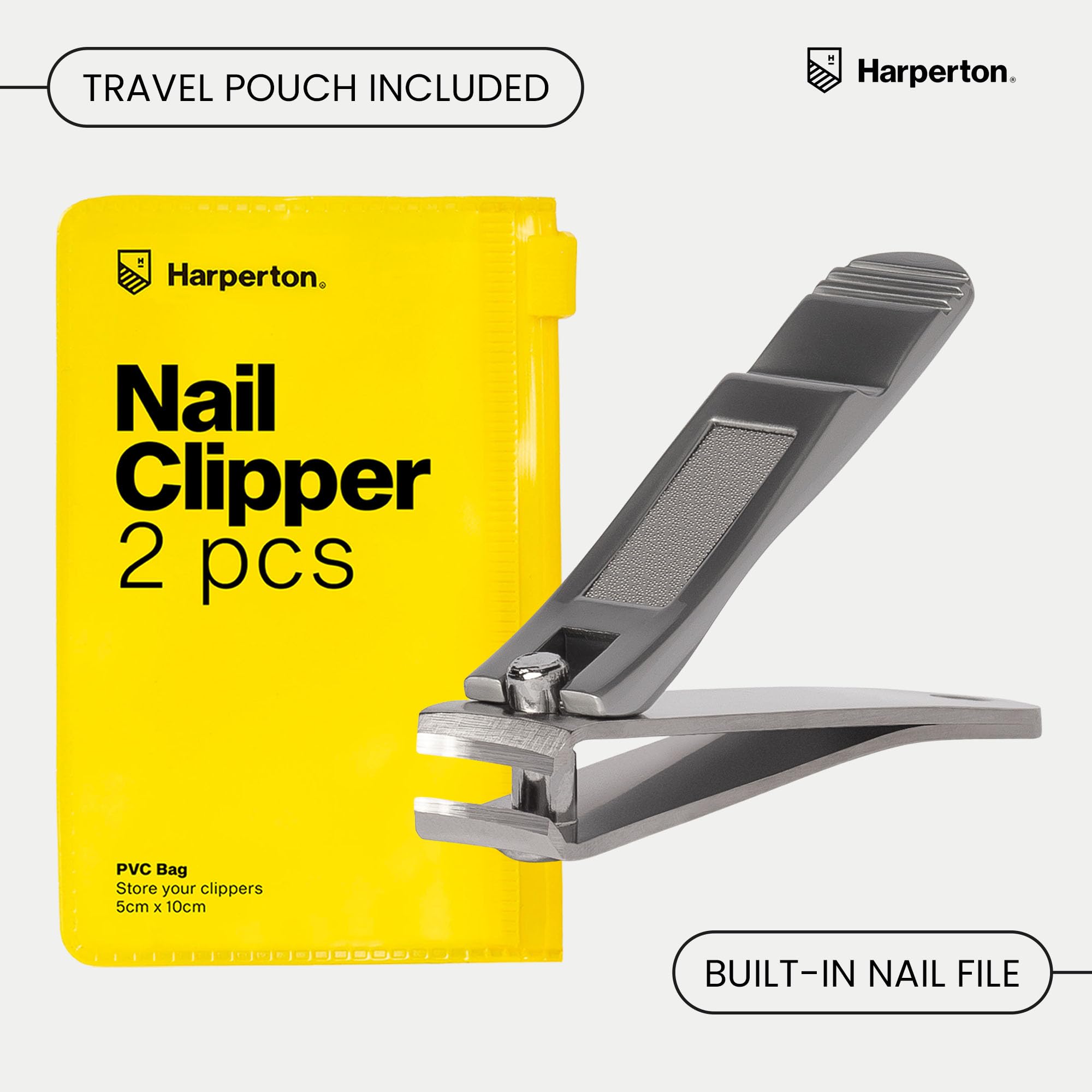 Harperton coupe-ongles doigts et orteils séparés pour l’hygiène.