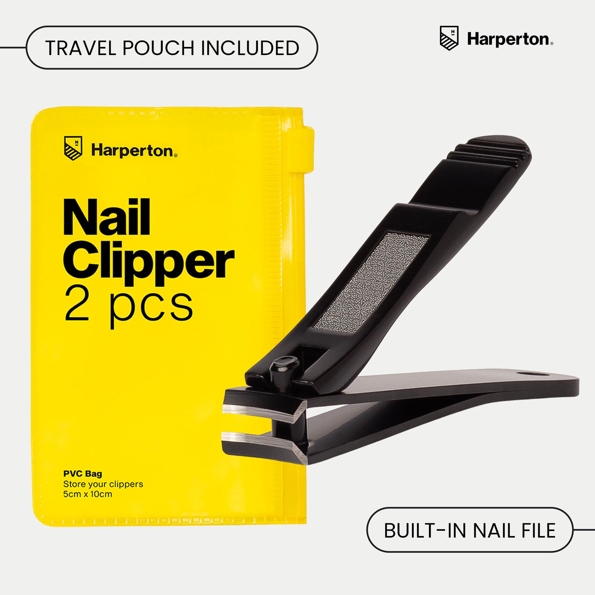Harperton étui de voyage durable — rangement propre et portable.
