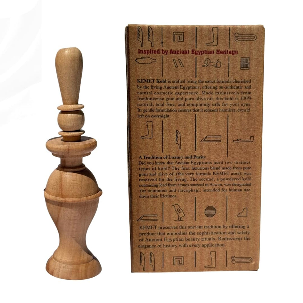 Emballage pharaonique d'HARRAZ Kemet, esthétique artisanale