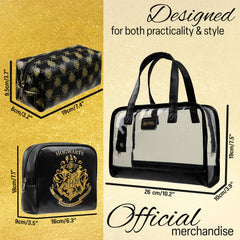 Trousse Harry Potter grande avec fermeture sécurisée pour voyage.