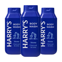 Harry's gel douche Stone : bouteille et mousse riche pour peau douce.