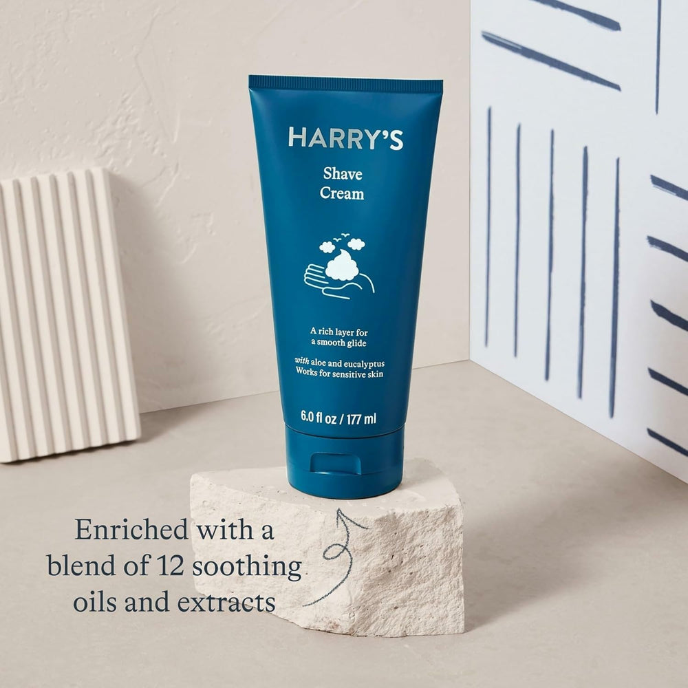 Harry's crème de rasage, emballage, facilité d'ouverture.