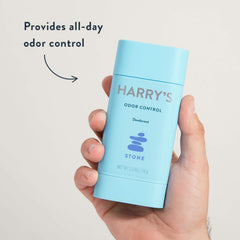 Harry's Déodorant Homme - application douce, stick clair sans résidu.
