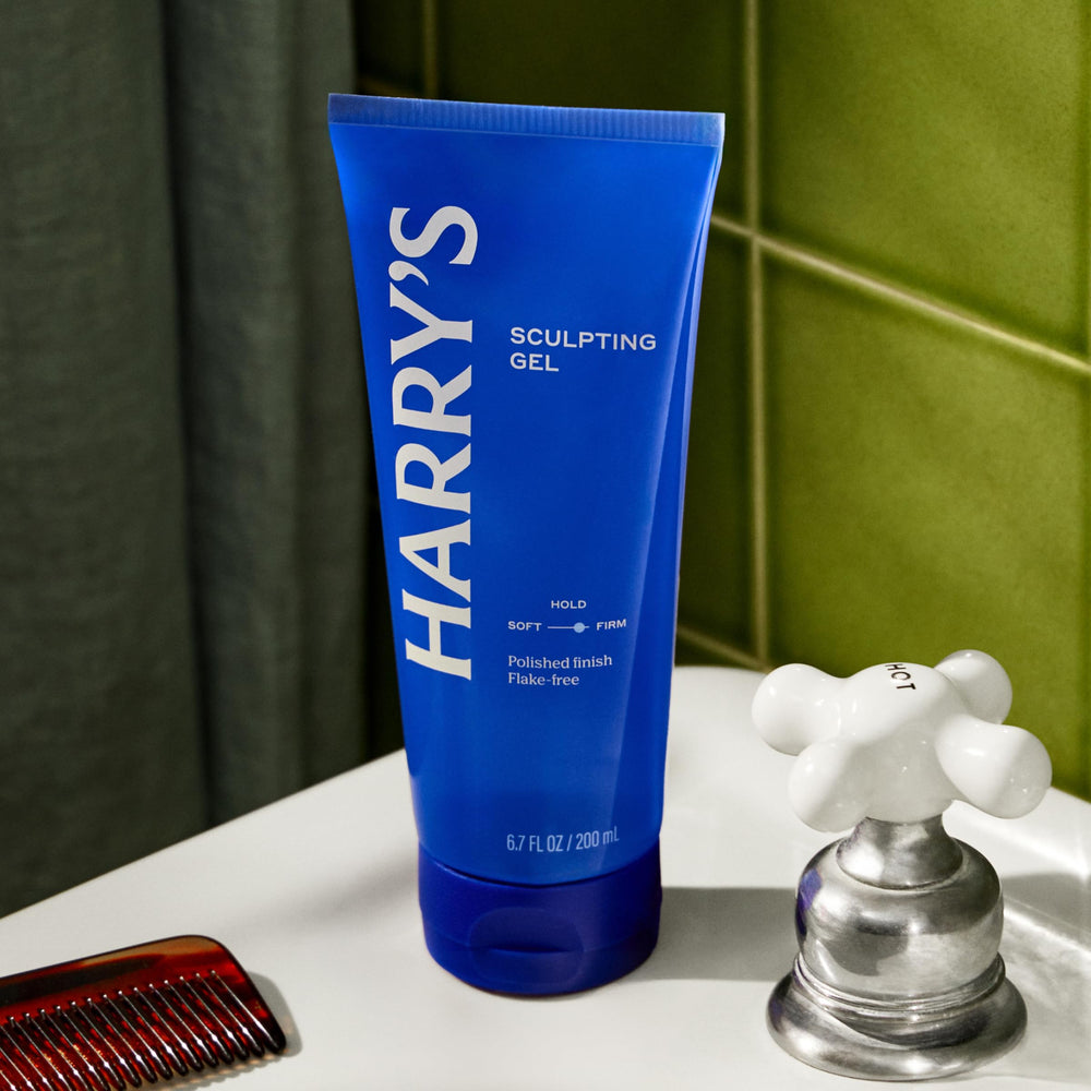 Texture transparente du gel sculptant Harry's pour une finition polie