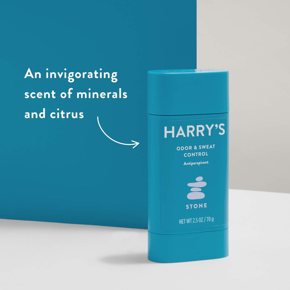 Harry's Stone ingrédients naturels gingembre et bisabolol pour le confort.