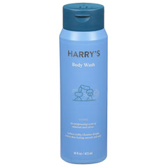 Harry's Stone Gel Douche, bouteille transparente, offre une douche quotidienne douce sans sulfates ni colorants.