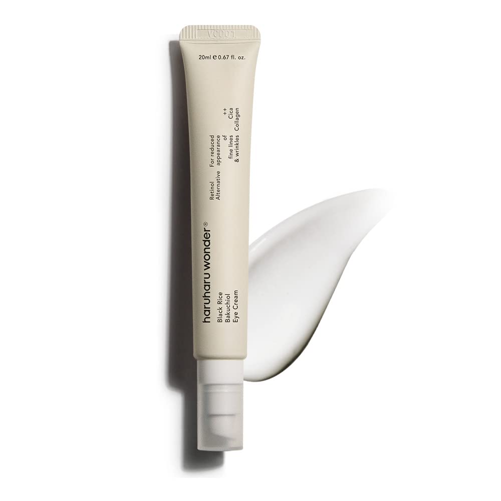 HARUHARU Wonder bakuchiol crème yeux bouteille, hydratation douce et soin ciblé des contours