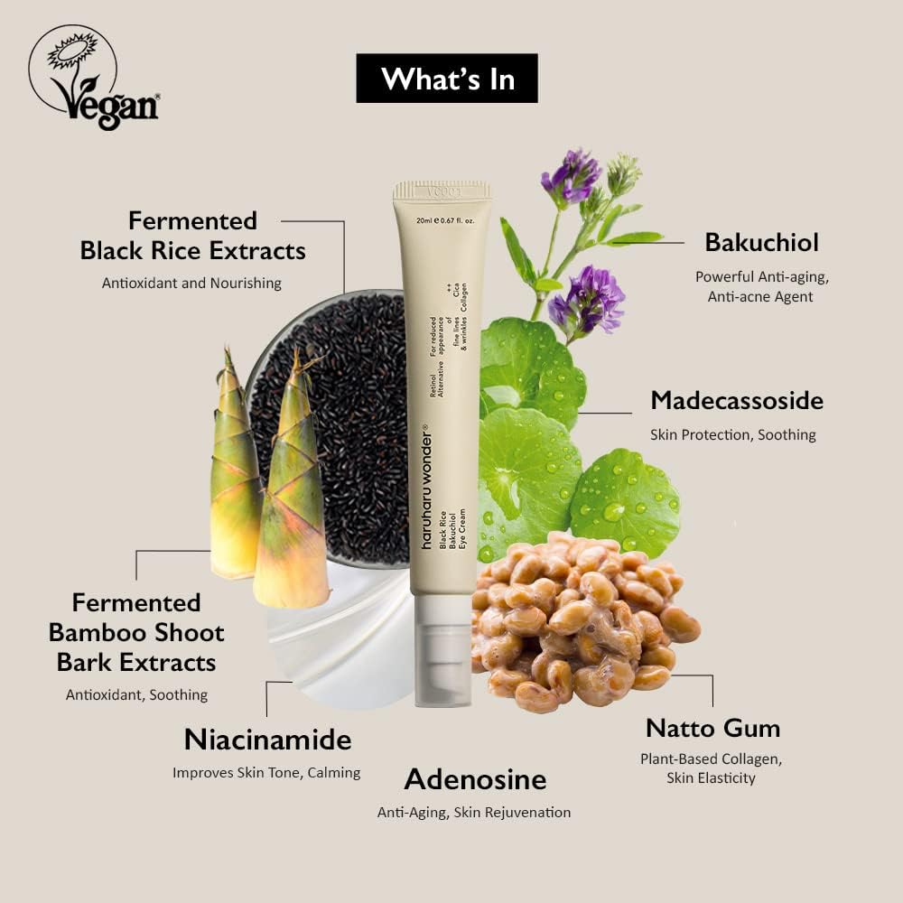 HARUHARU Wonder Eye Cream texture crème légère pour application quotidienne