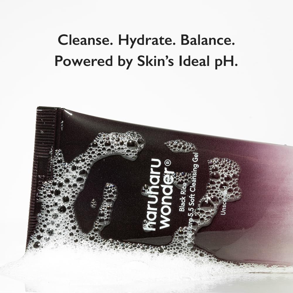 HARUHARU Wonder Black Rice Gel avec ingrédients fermentés riz noir pour protéger la peau.