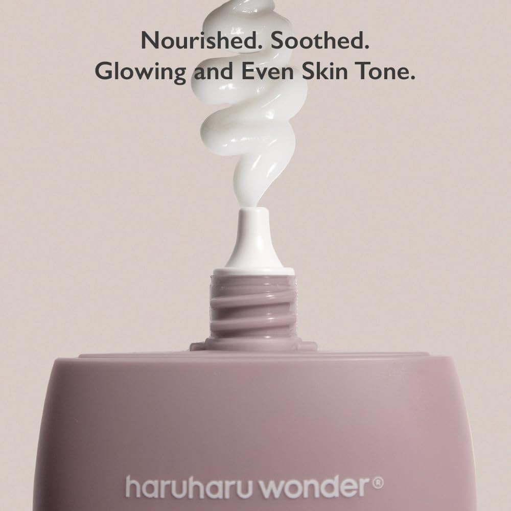 Crème vegan non testée sur HARUHARU Wonder Black Rice pour une routine éthique.