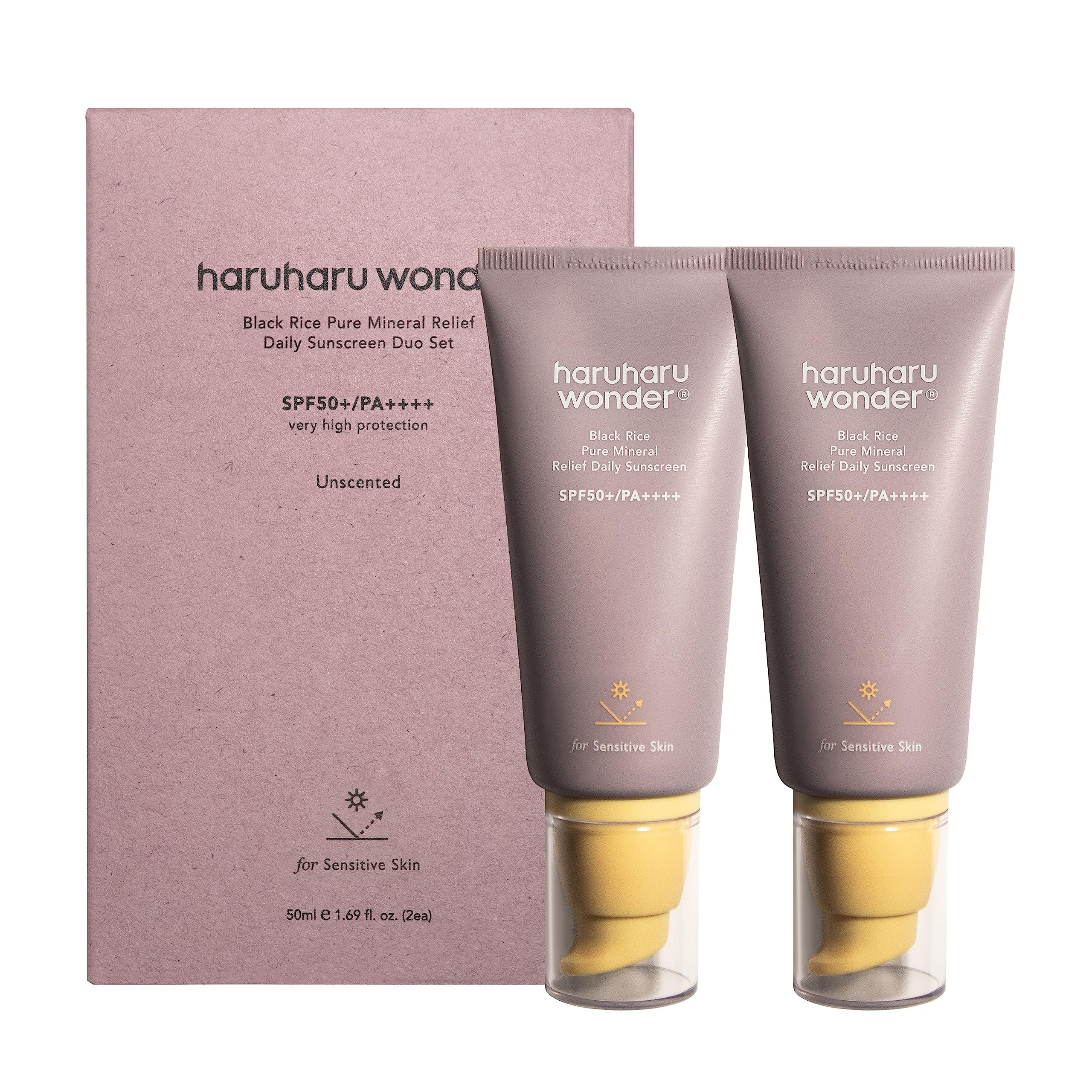 HARUHARU Wonder écran solaire minéral non-nano, protection quotidienne.