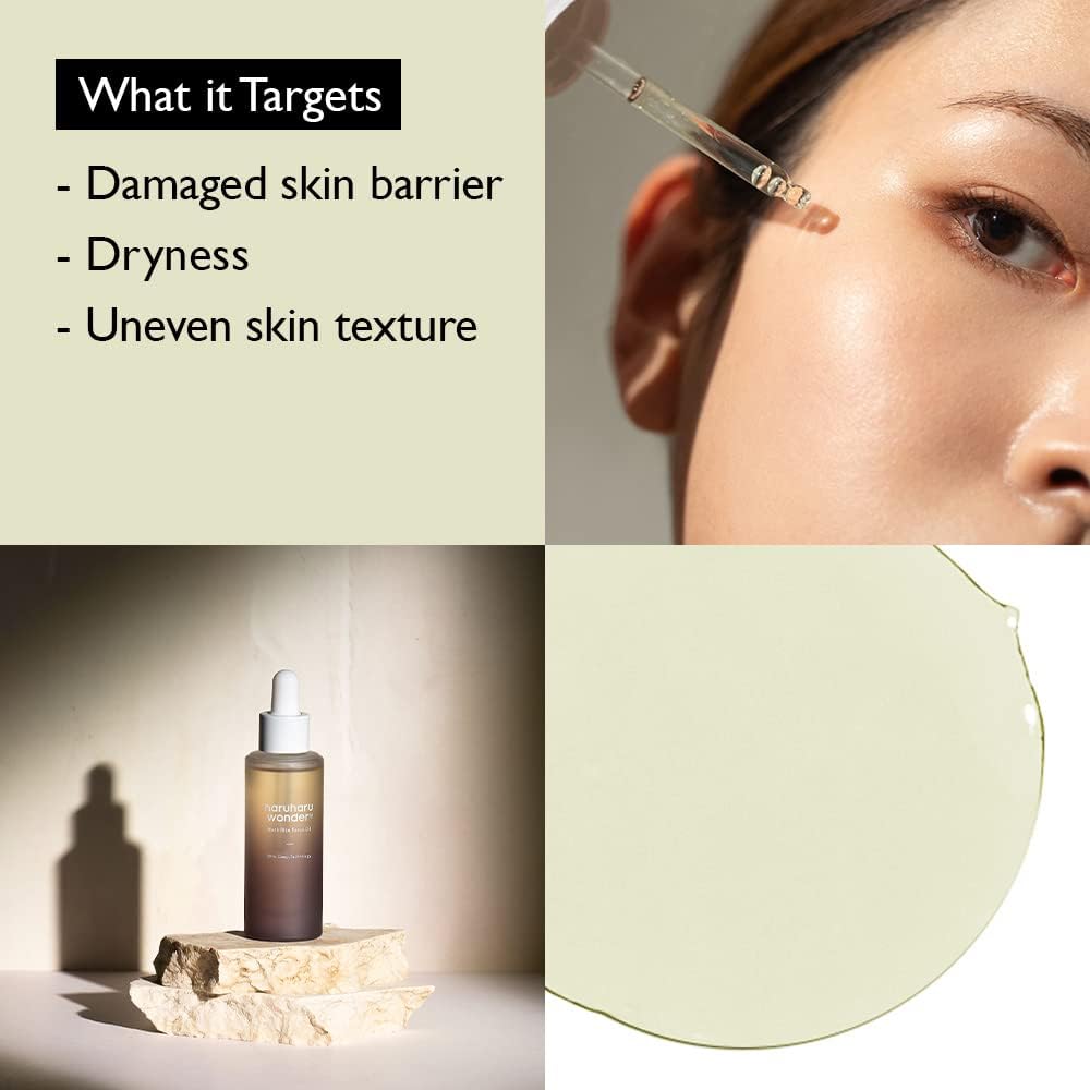 HARUHARU Wonder mélange huiles naturelle amande, jojoba, camellia et tournesol pour nourrir.