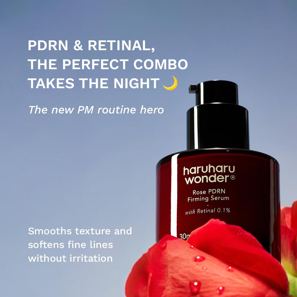 HARUHARU Wonder Rose PDRN Sérum – peptides (5) pour peau plus ferme et lisse.