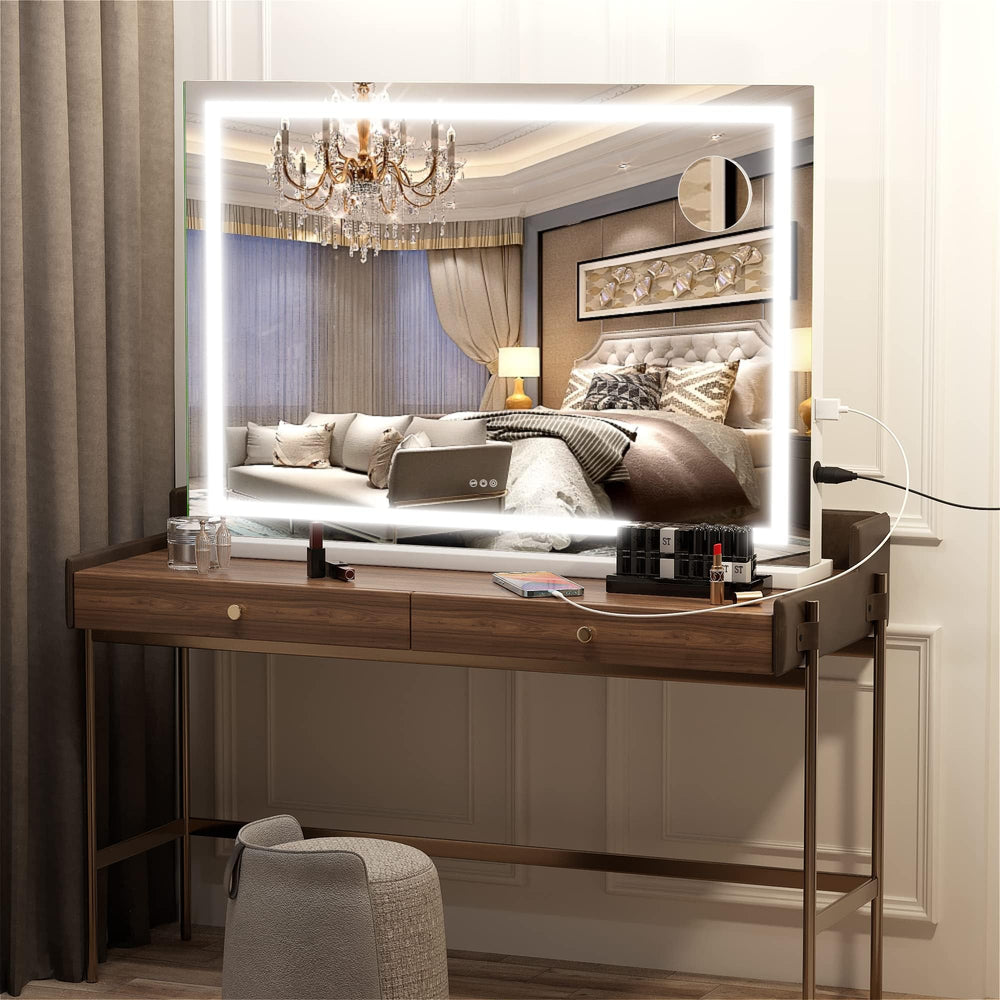 Hasipu miroir-base-amovible-pose-murale: installation murale ou sur table sans effort.