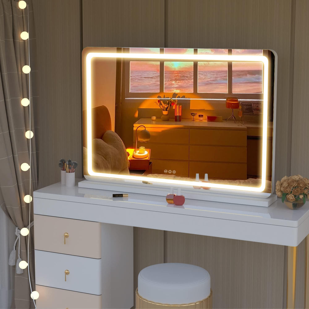 Hasipu miroir reflets naturels, lumière agréable pour tout moment