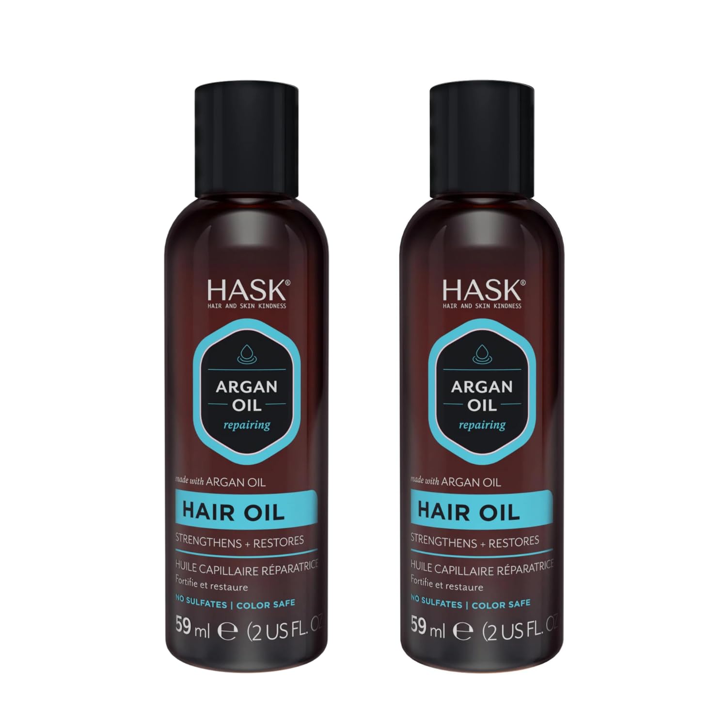Application sur cheveux secs avec l'huile d'Argan HASK