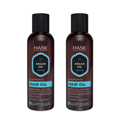 Application sur cheveux secs avec l'huile d'Argan HASK