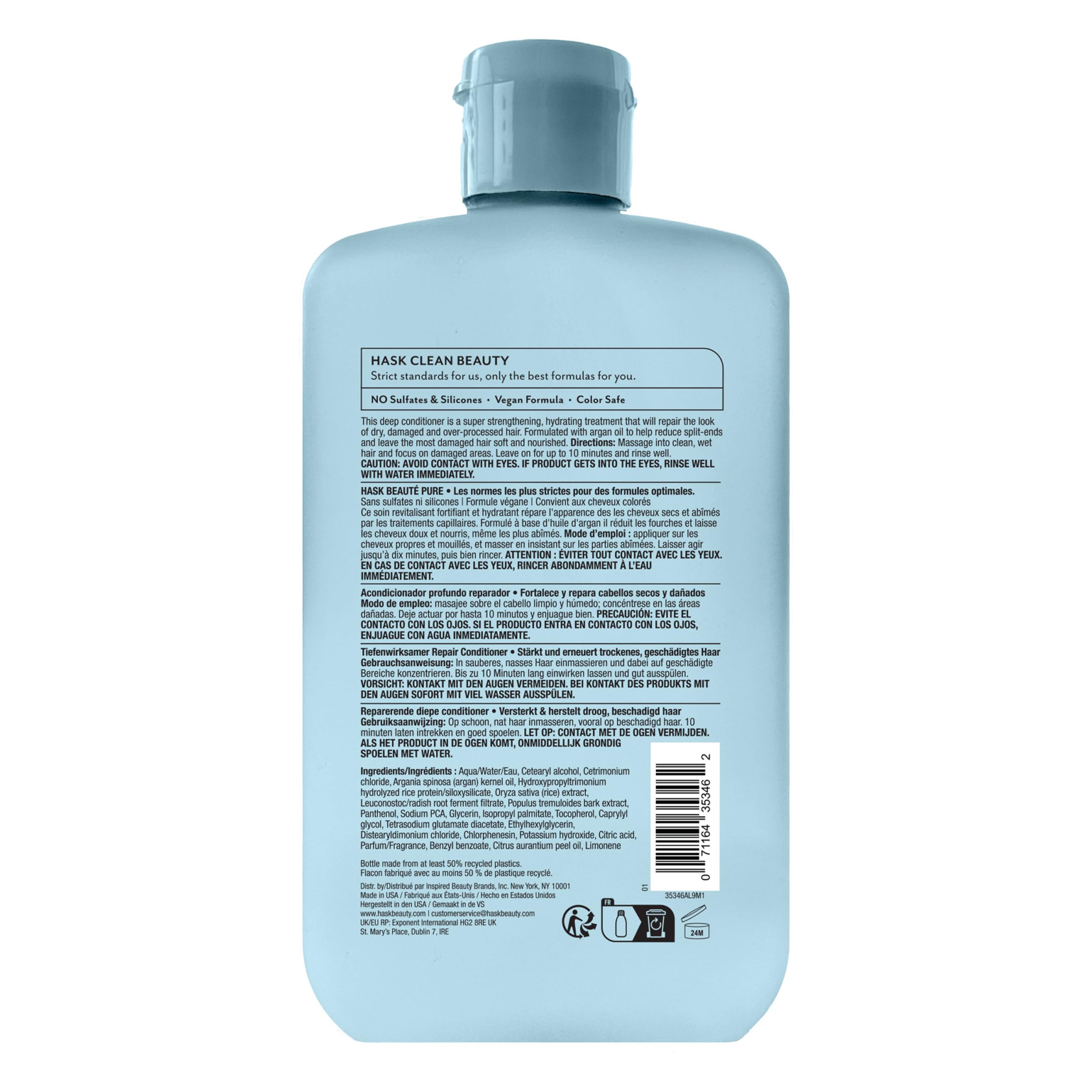 HASK Argan – sans silicones pour une texture légère