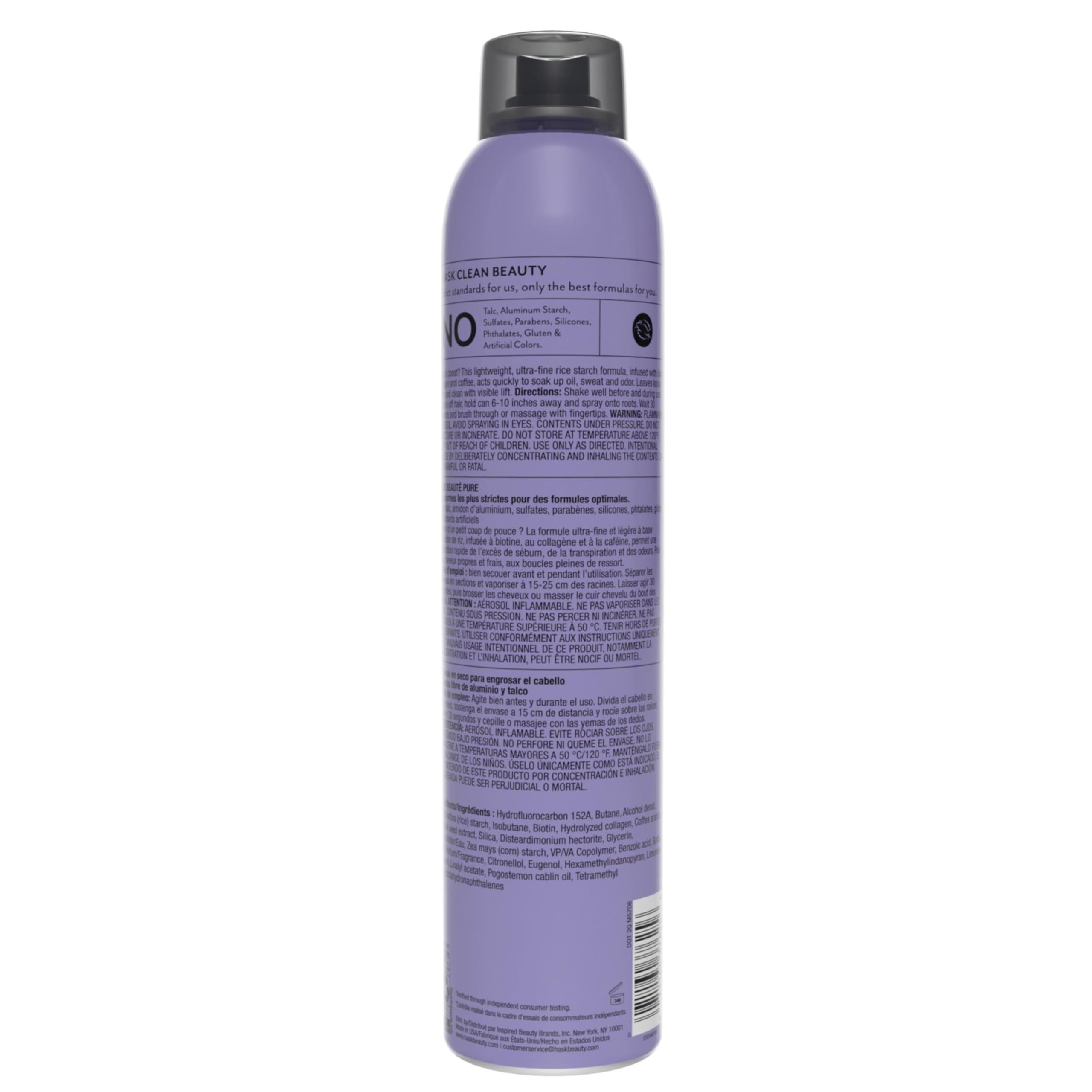 HASK Biotin Boost – sans sulfates et sans parabènes.