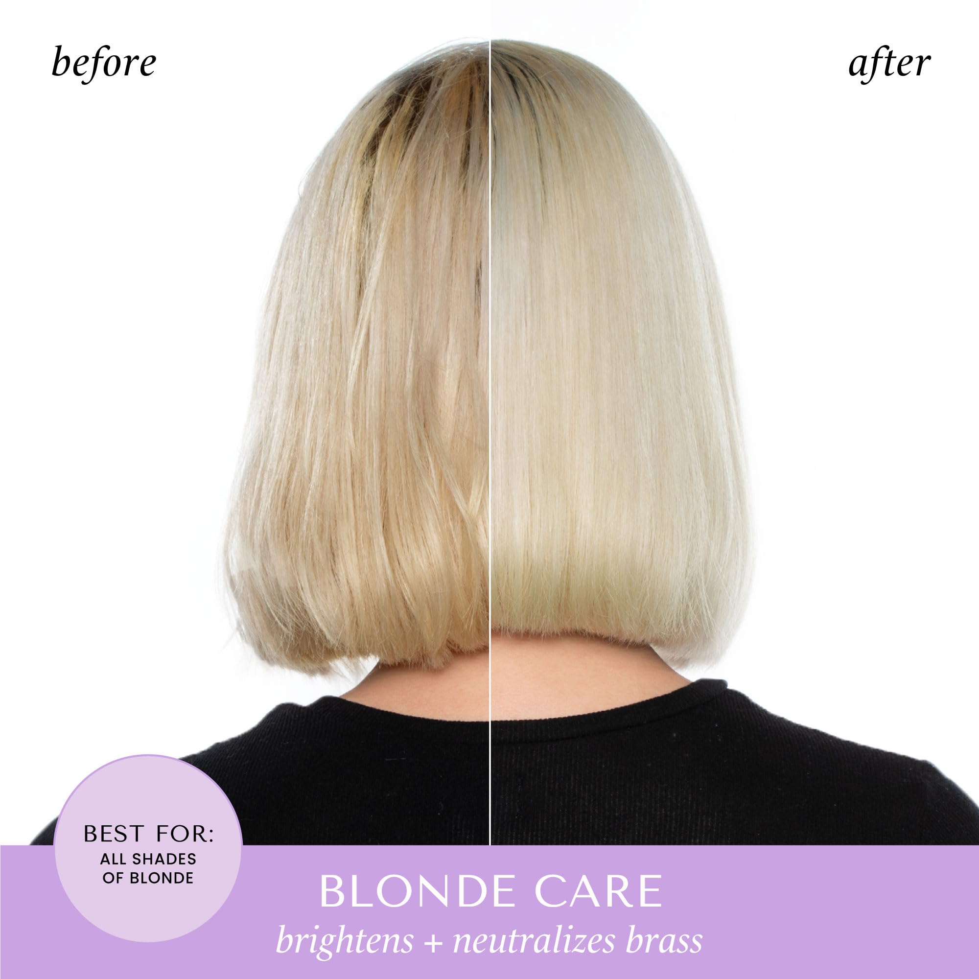 HASK Blond Care 5-en-1 apporte une brillance subtile après application.