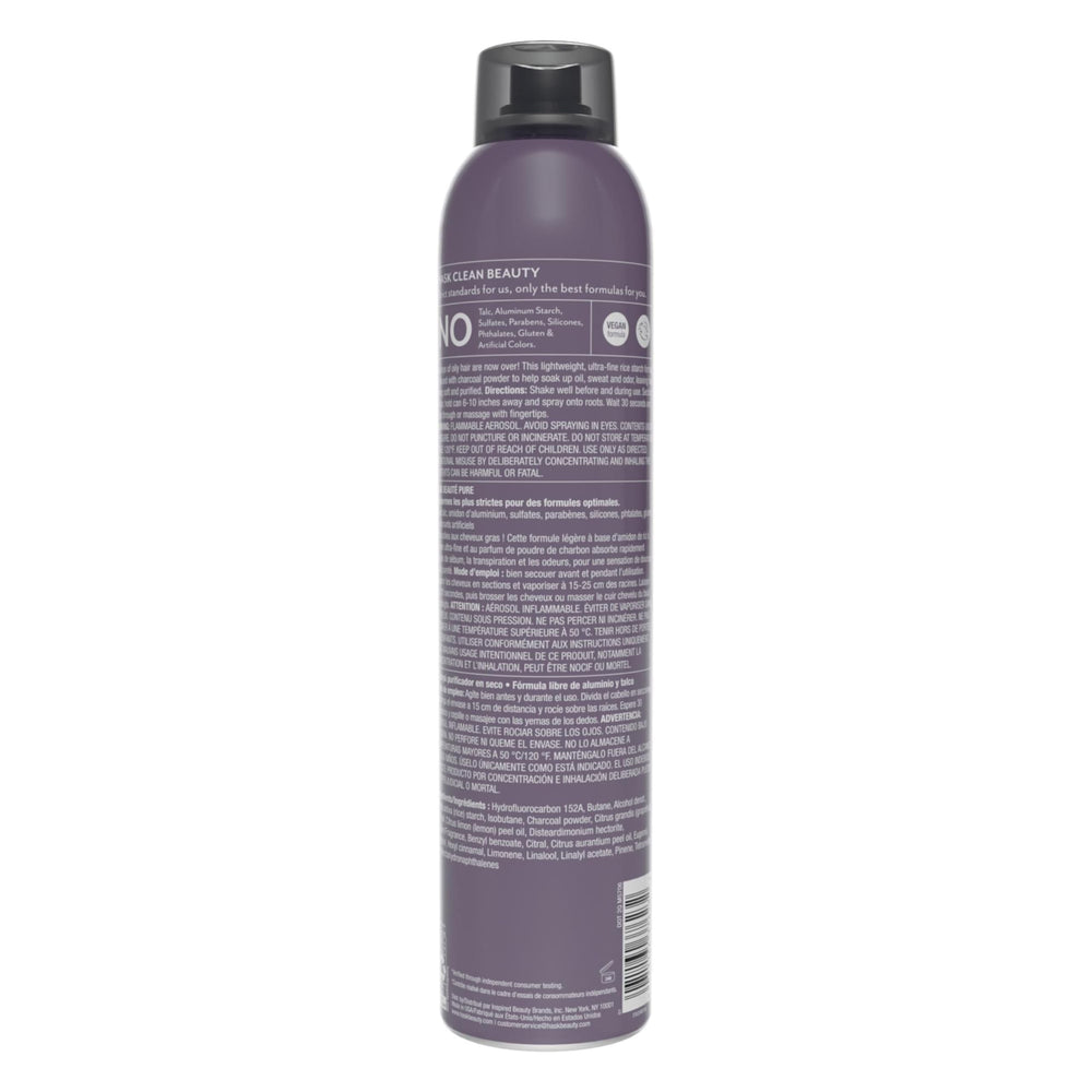 Mode d’emploi du Shampoing Sec purifiant au charbon HASK