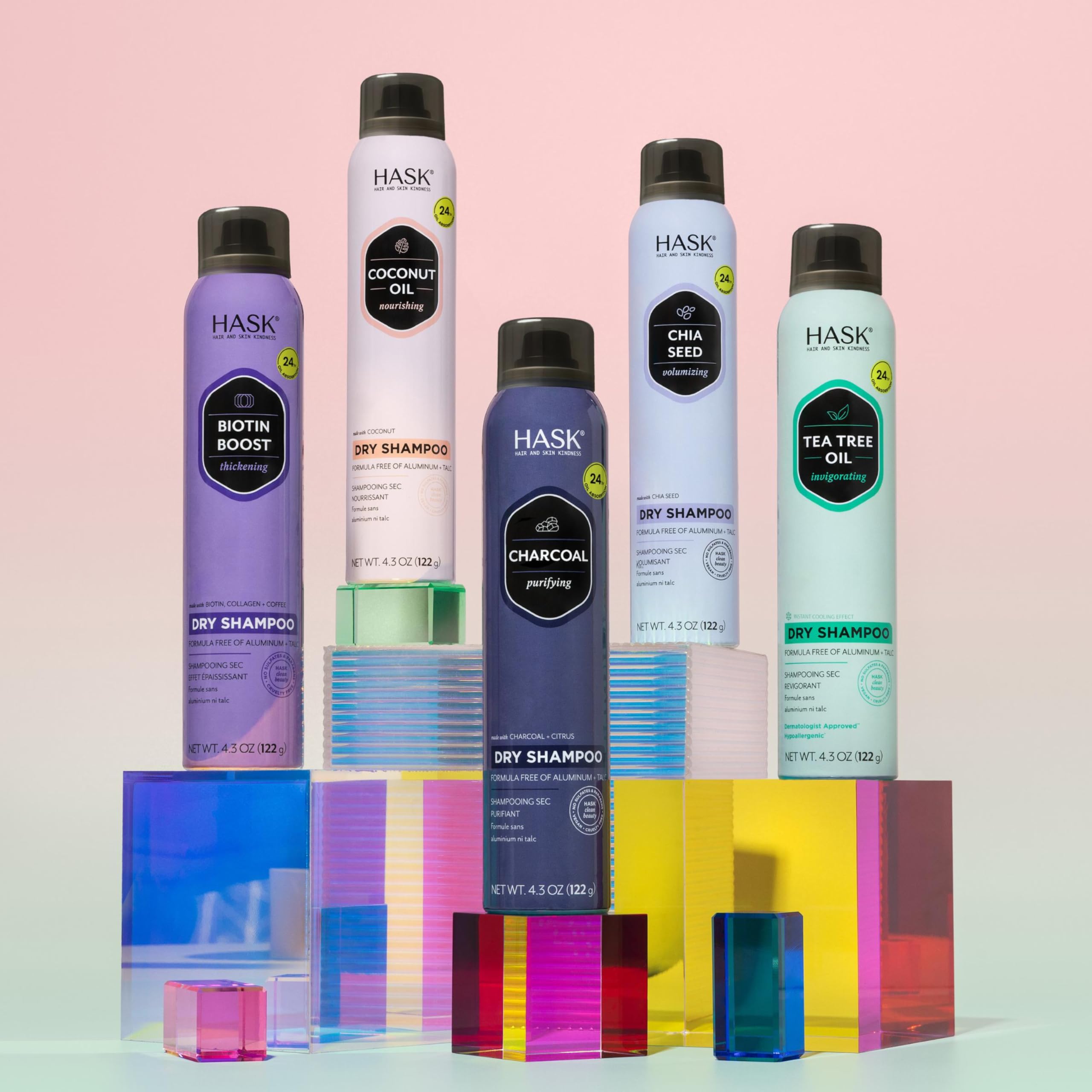 Formule sans sulfates du Shampoing Sec purifiant HASK