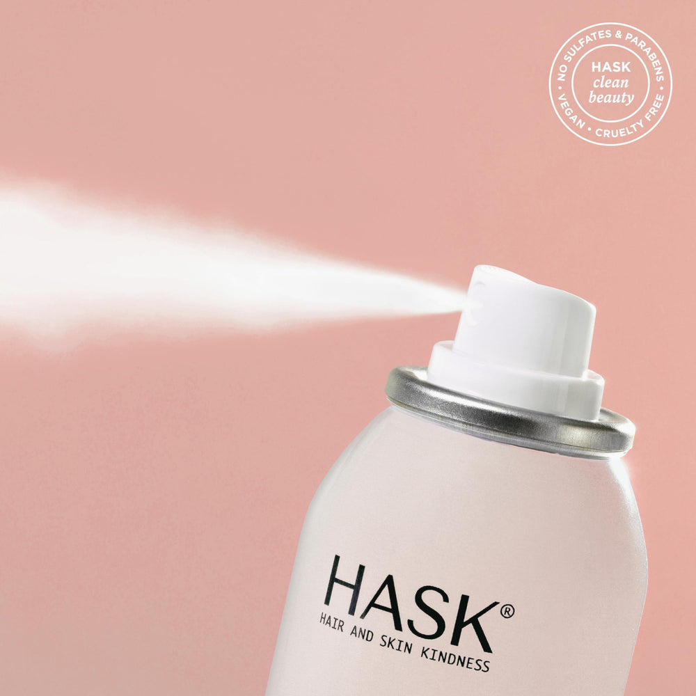 Avant / après cheveux avec résultats rafraîchis et volumisés par HASK
