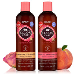 Shampooing Color Care de HASK, bouteille élégante, sans sulfates, protège la couleur.