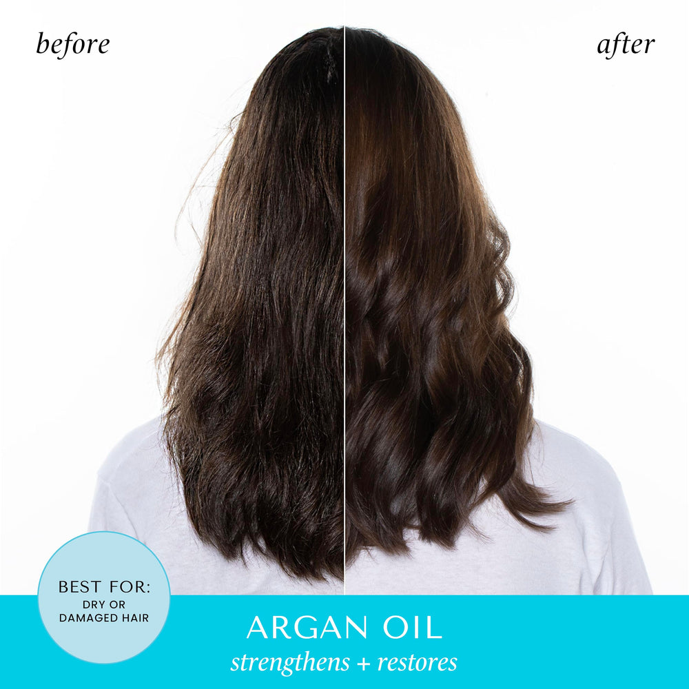 Packette soin argan HASK, conditionneur réparateur en application