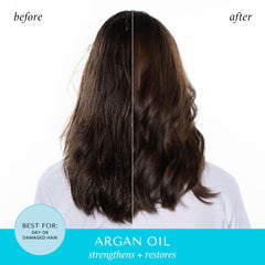 Packette soin argan HASK, conditionneur réparateur en application