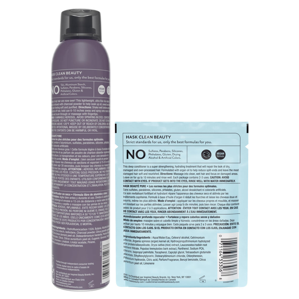 Convient à tous les types de cheveux, usage quotidien ou entre lavages.