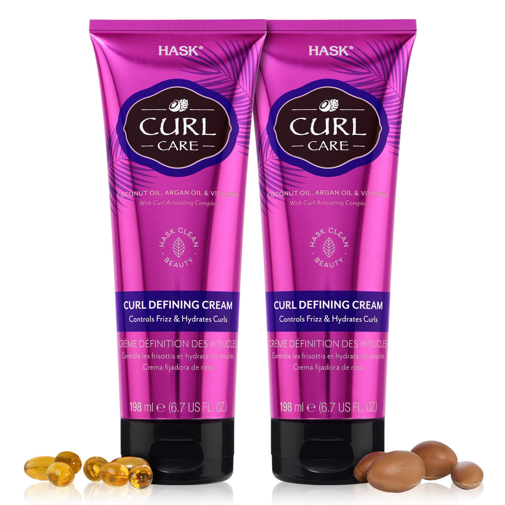 HASK Crème cheveux boucles définition légère pour des boucles souples et définies.