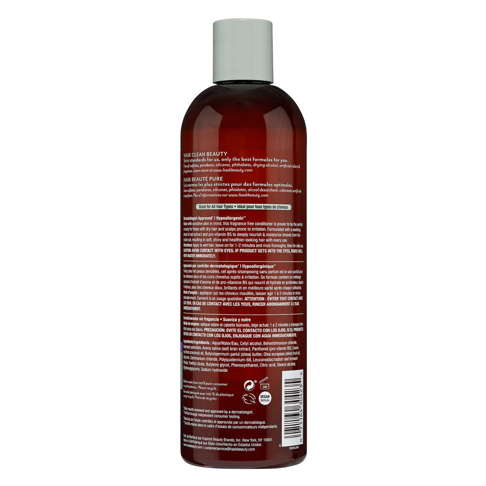 Emballage pratique et élégant du set Soin Sensitive HASK.