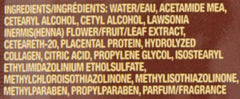 Application crémeuse HASK Henna Placenta 59 ml, cheveux doux et brillants après utilisation