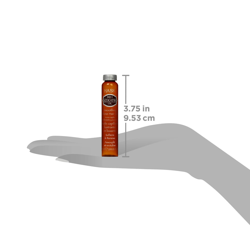 Texture légère HASK Keratin Protein, absorption rapide pour cheveux doux.