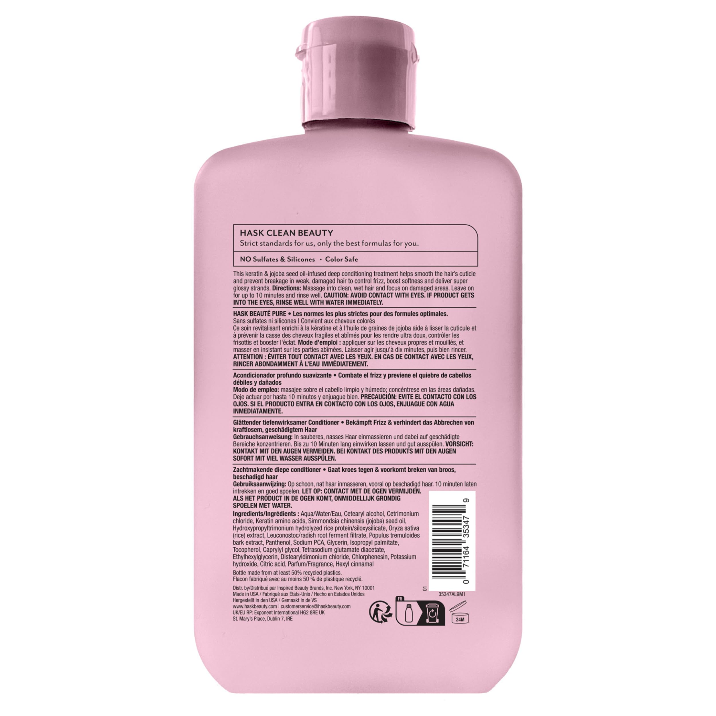 Parfum fruité et floral pendant l’application du soin.