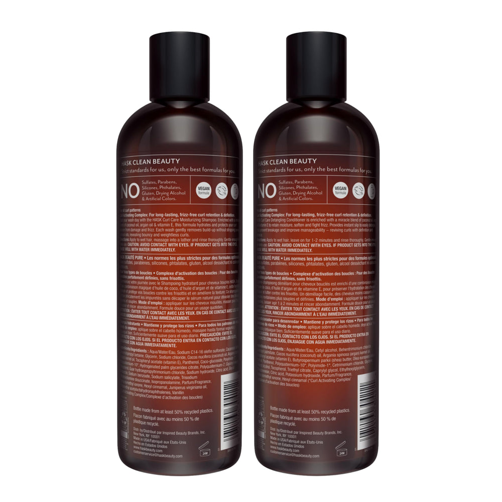 HASK Curl Care couleur protégée – résultats lumineux sur les couleurs.