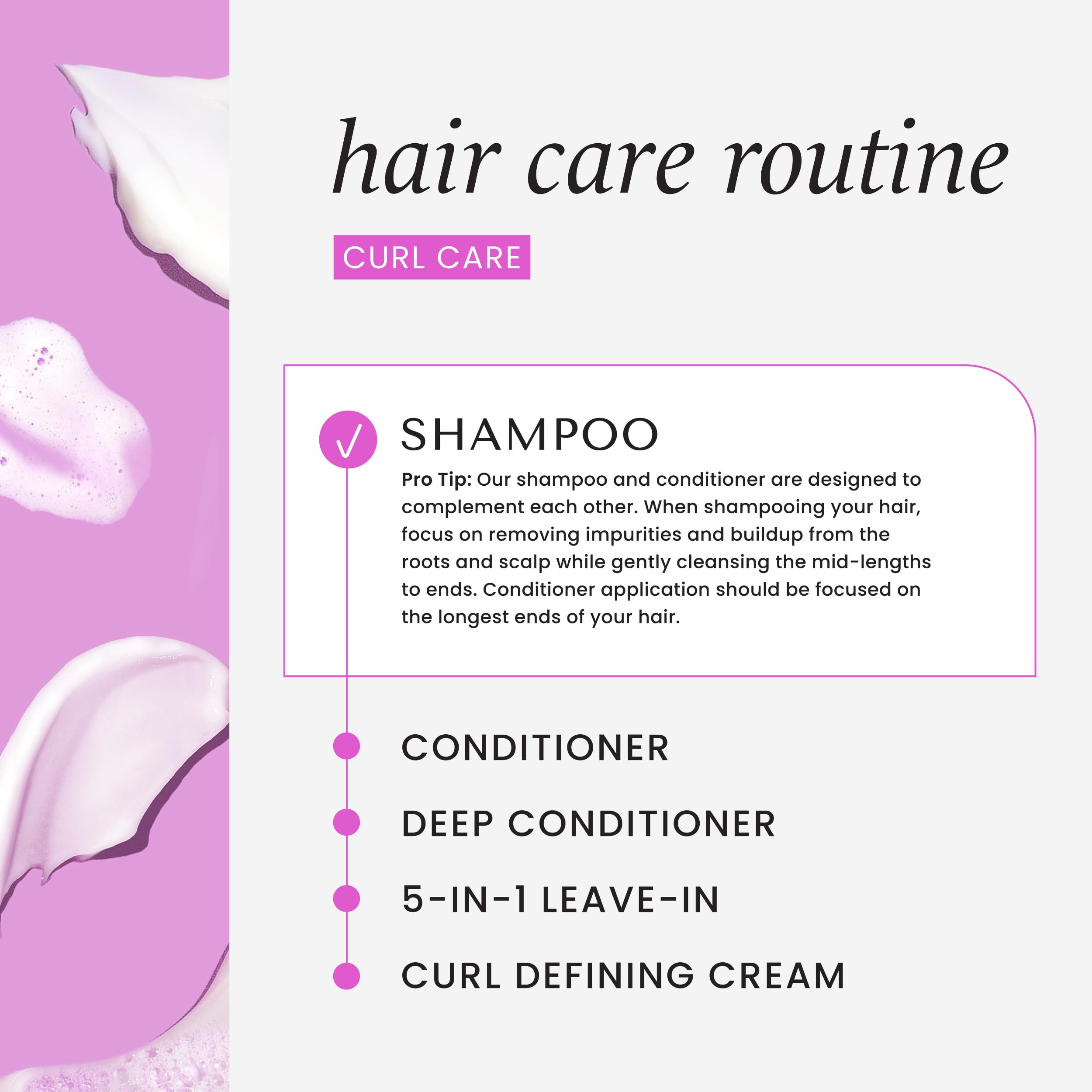HASK Curl Care sans sulfates – lavage doux pour boucles.