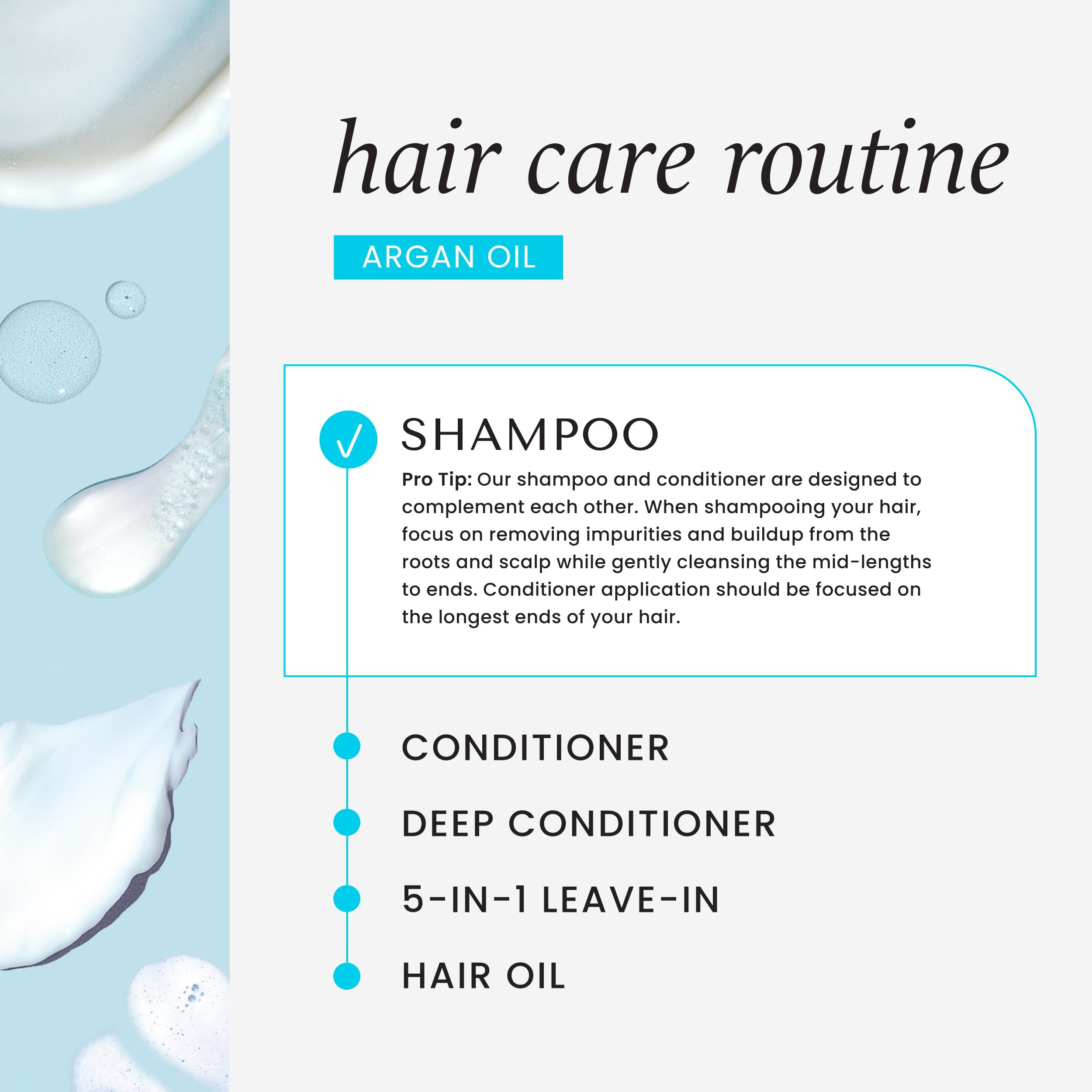 Texture shampoing crème HASK, expérience riche et parfum agréable